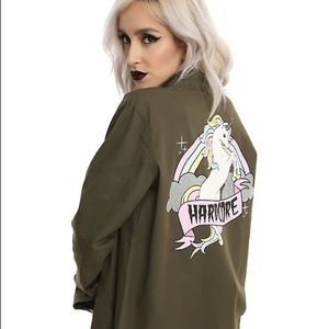 Hot Topic Unicorn Hardcore Military Jacket